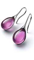 Elegant Gold-Inlay Stone Dangle Earrings for Women – Perfect for Weddings & Engagements 6